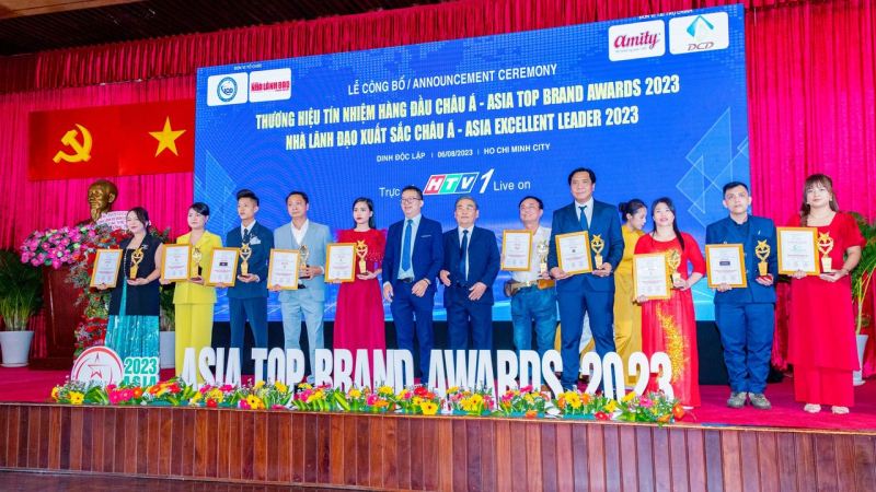 Giải thưởng Asia Top brand Awards - Thương hiệu tín nhiệm hàng đầu Châu Á