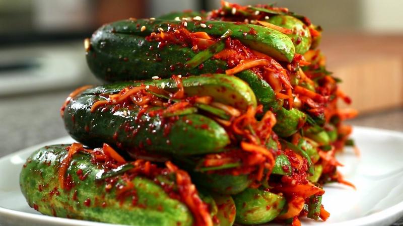 Giảm cân bằng dưa chuột, kimchi