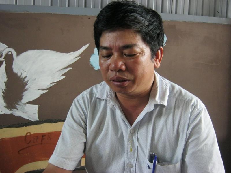 Ông Đinh Quang Điền trả lời phóng viên