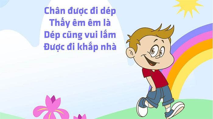 giáo án bài thơ đi dép - mẫu 1