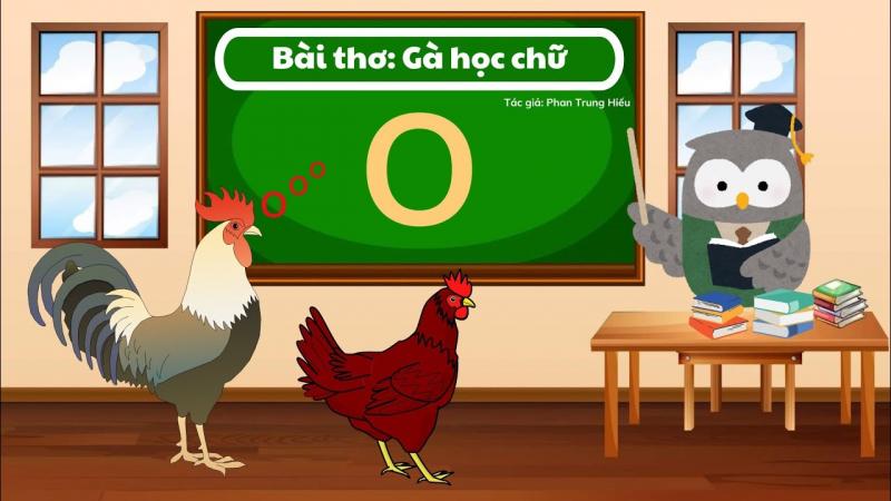 giáo án dạy thơ Gà học chữ - mẫu 1