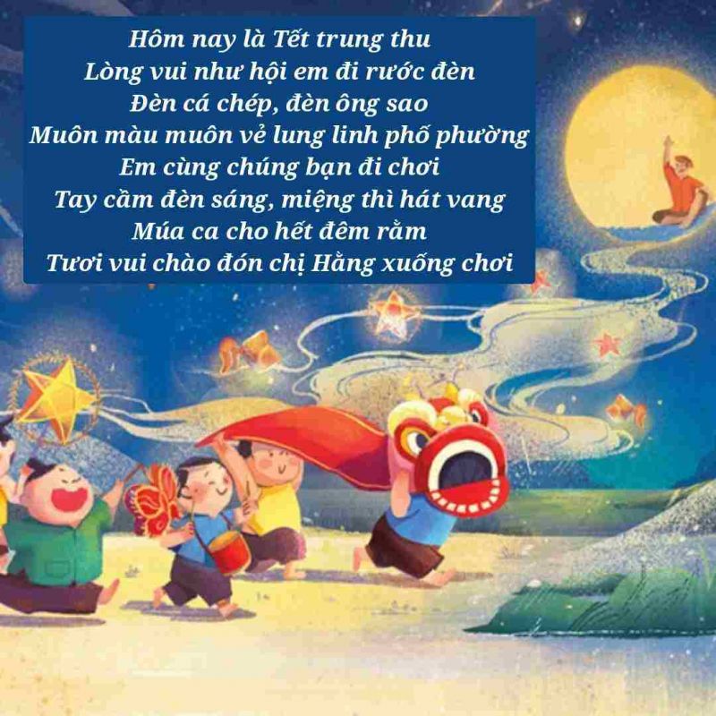 giáo án thơ Rước đèn tháng tám - mẫu 1