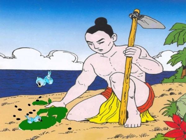 giáo án truyện sự tích quả dưa hấu - mẫu 1