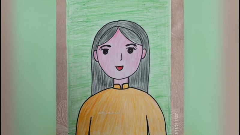 giáo án Vẽ chân dung cô giáo - mẫu 1