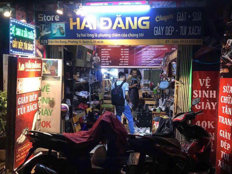 Giặt sửa giày dép, túi xách Hải Đăng