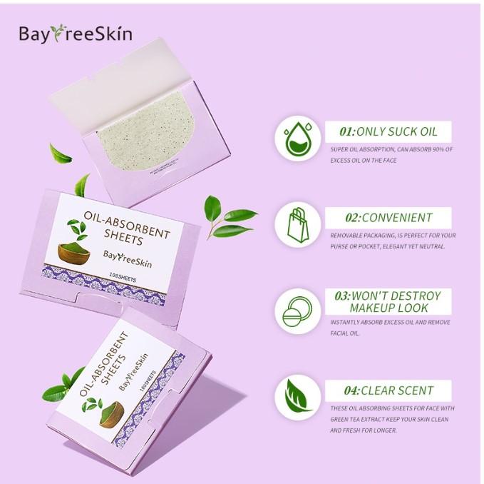 Giấy thấm dầu cho da mặt Bayfree