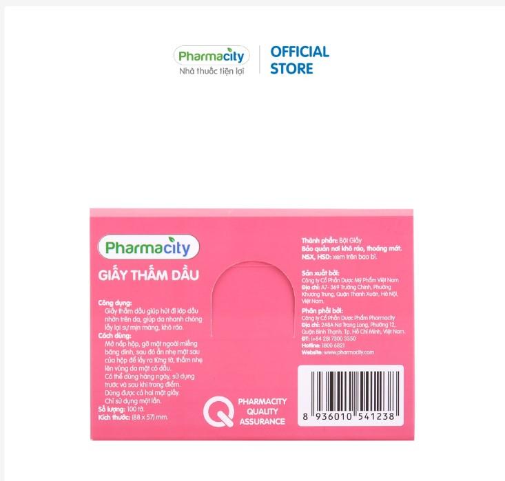 Giấy thấm dầu cơ bản/hoạt tính Pharmacity