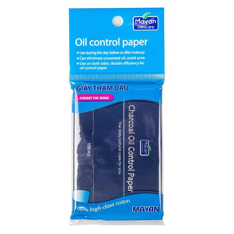 Giấy thấm dầu Mayan than hoạt tính Charcoal Oil Control Paper