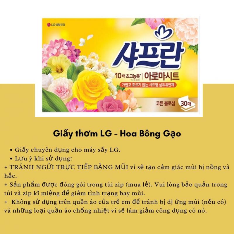 Giấy thơm quần áo LG