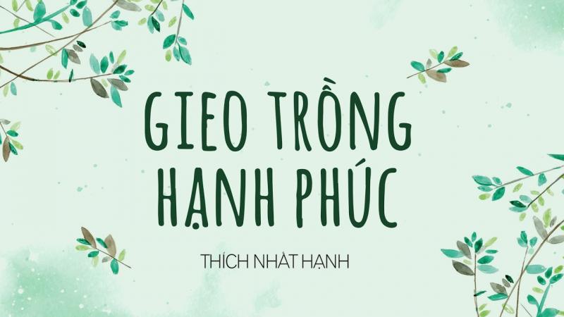 Gieo trồng hạnh phúc