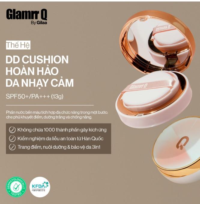 Phấn nước Glamrr Q Long Wear DD Cushion SPF50+/Pa+++