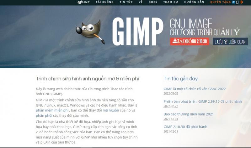 Website GIMP