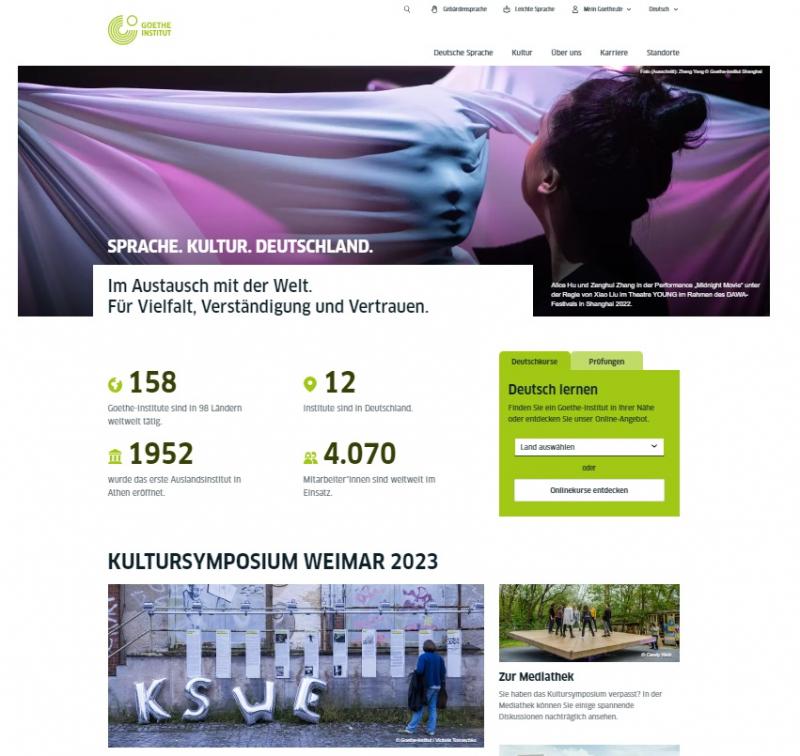 Trang web Goethe-Institut