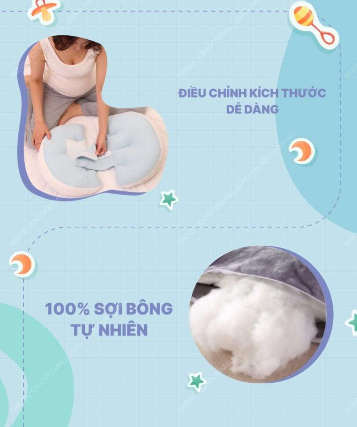 Gối bầu cánh tiên BabyBox