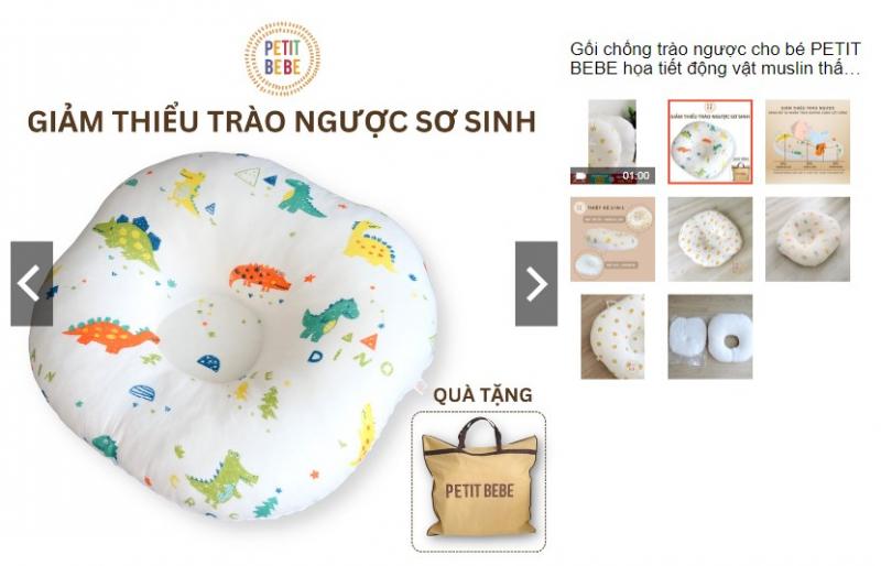 Gối chống trào ngược Petit Bebe