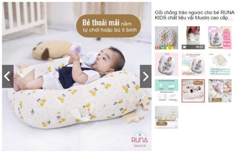 Gối chống trào ngược RUNA KIDS