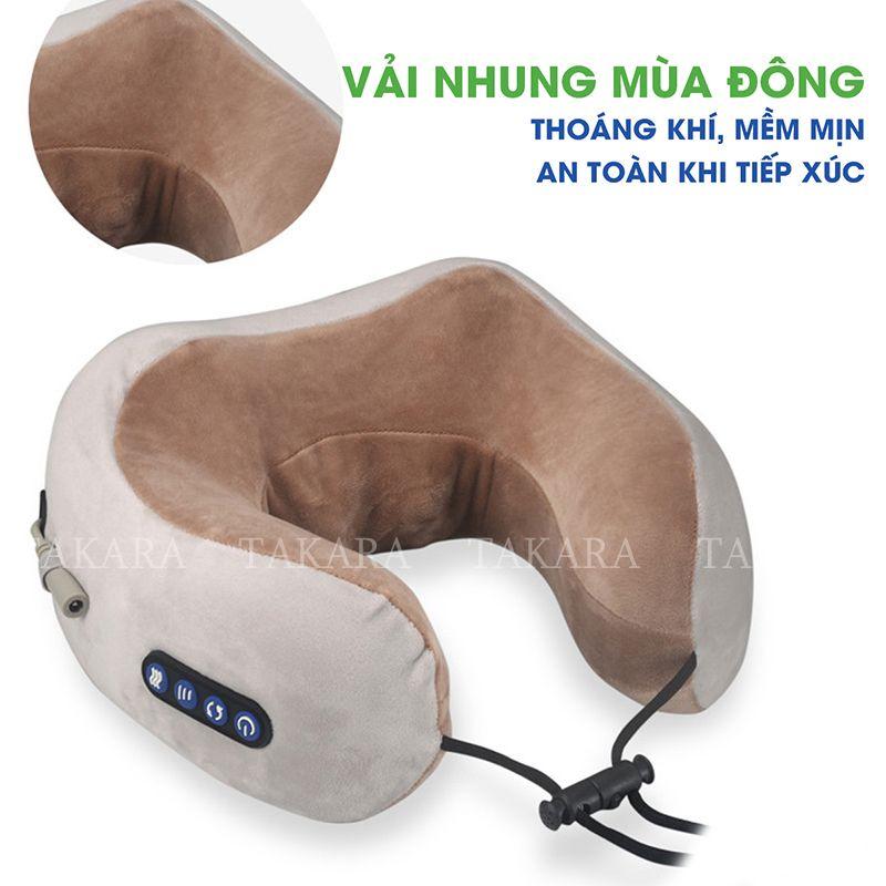 Gối Massage cổ chữ U, dùng đeo cổ TAKARA