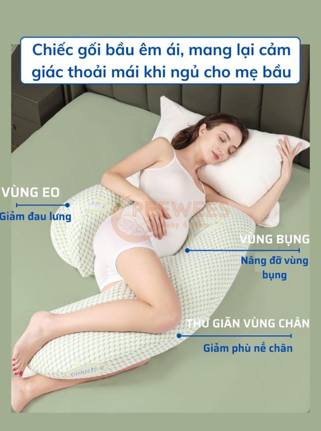 Gối ôm bà bầu cao cấp 2 trong 1 Peewees