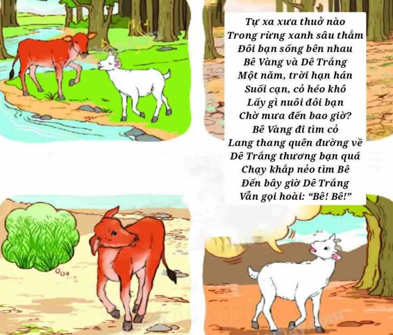 Gợi ý viết 2-3 câu cho đoạn kết của câu chuyện trong bài thơ Gọi bạn - mẫu 1