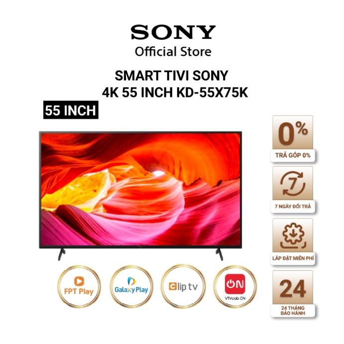 Google Tivi Sony 4K 55 inch KD-55X75K