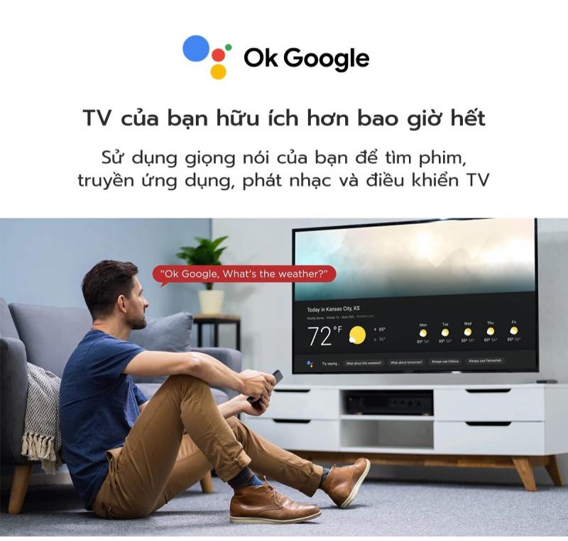 Google Tivi TCL 55'' 4K HDR - 55T66