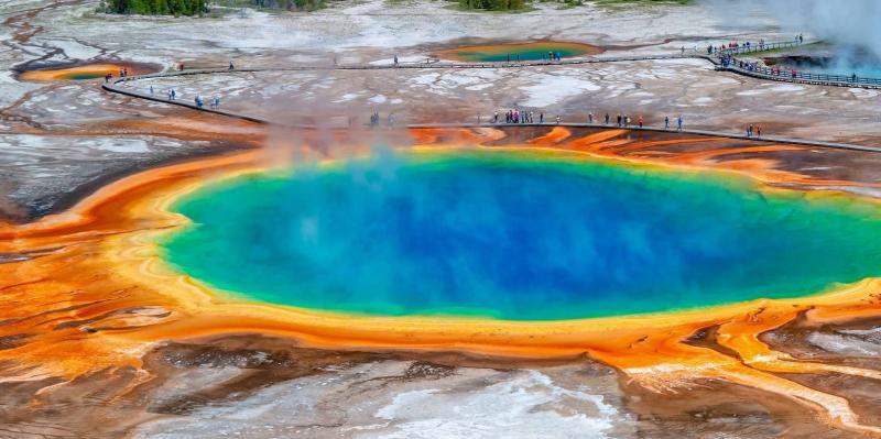 Grand Prismatic Spring, Wyoming, Mỹ