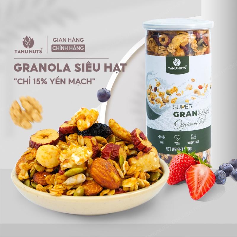 Granola siêu hạt 15% yến mạch Tanu Nuts