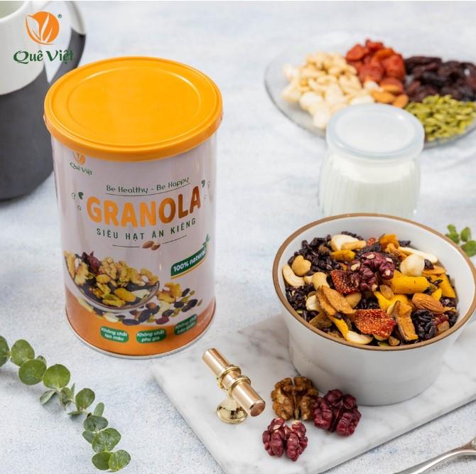 Granola siêu hạt ngũ cốc ăn kiêng Quê Việt