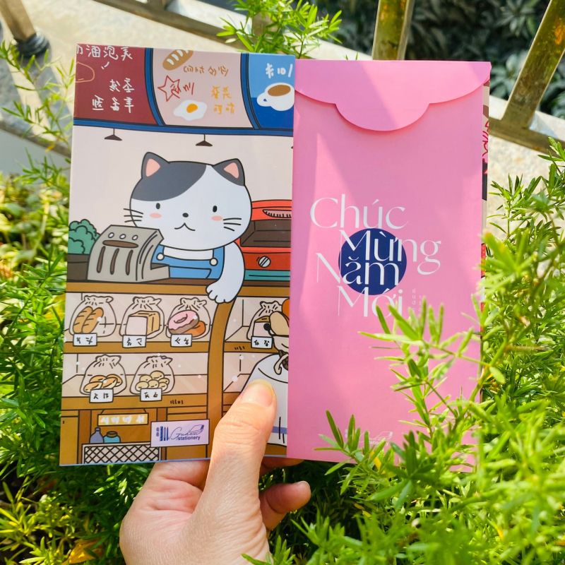 Bao lì xì mèo Nhật Bản tại Guden Stationery