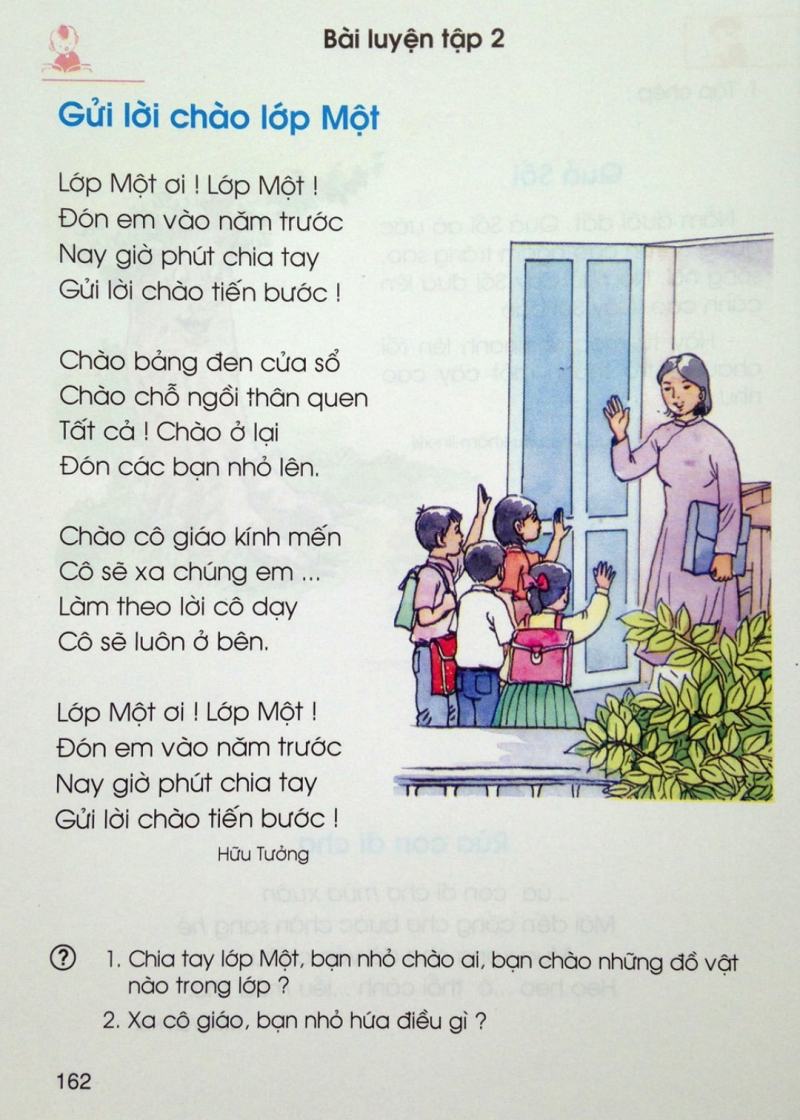 Gửi lời chào lớp một