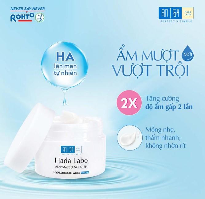 Kem dưỡng ẩm Hada Labo advanced nourish hyaluron cream