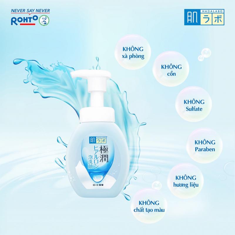 Sữa rửa mặt Hada Labo Gokujyun Super Hyaluronic Acid Foaming Wash