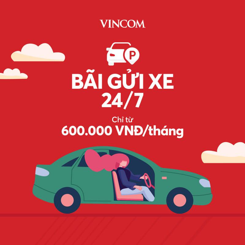 Hầm giữ xe tại Vincom Plaza Móng Cái