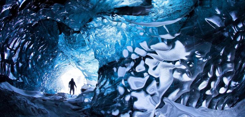 Hang băng ở Skaftafell, Iceland