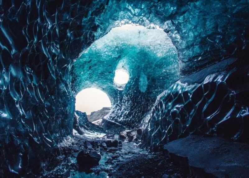 Hang động Vatnajokull Glacier