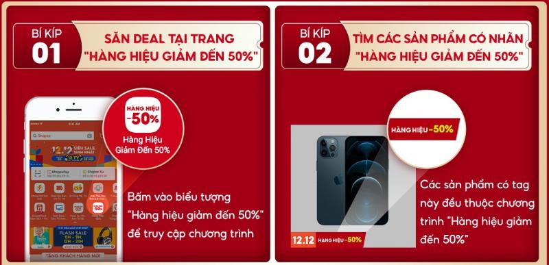 Hàng hiệu giảm đến 50%