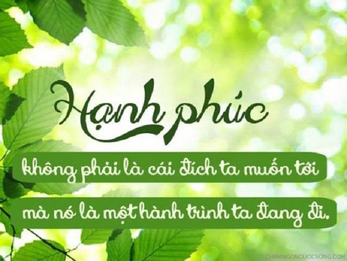 Hạnh phúc là một hành trình