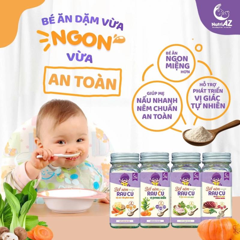 Hạt Nêm Cho Bé Ăn Dặm NutriAZ