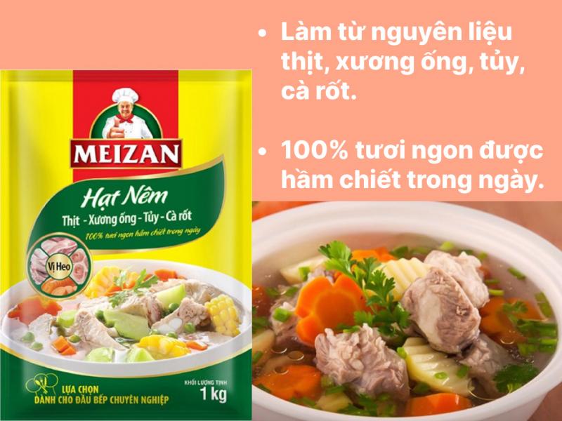 Hạt nêm Meizan vị heo