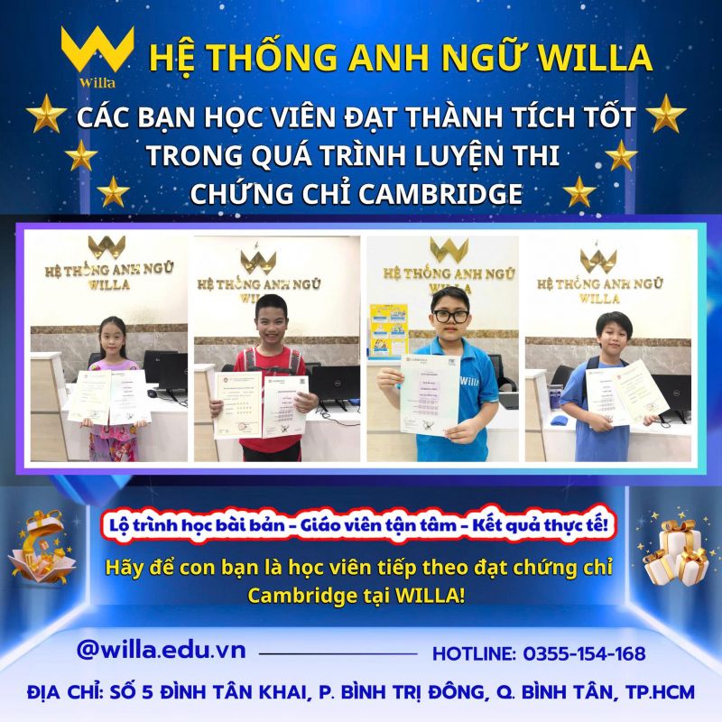 Hệ Thống Anh Ngữ Willa
