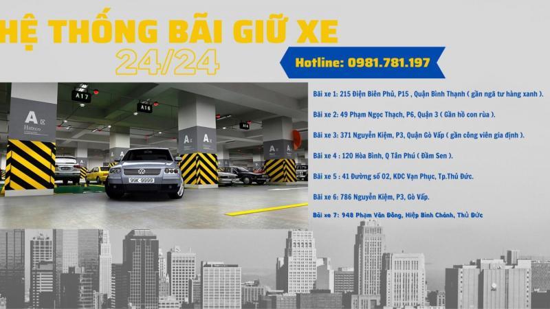 Hệ Thống Bãi Giữ Xe 24/24