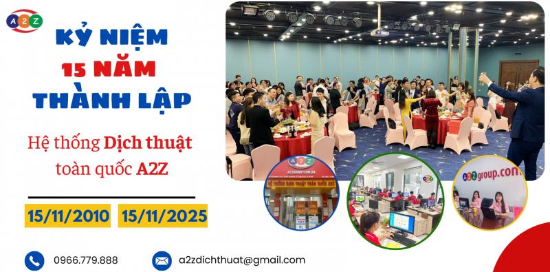 Hệ Thống Dịch Thuật A2Z Toàn Quốc