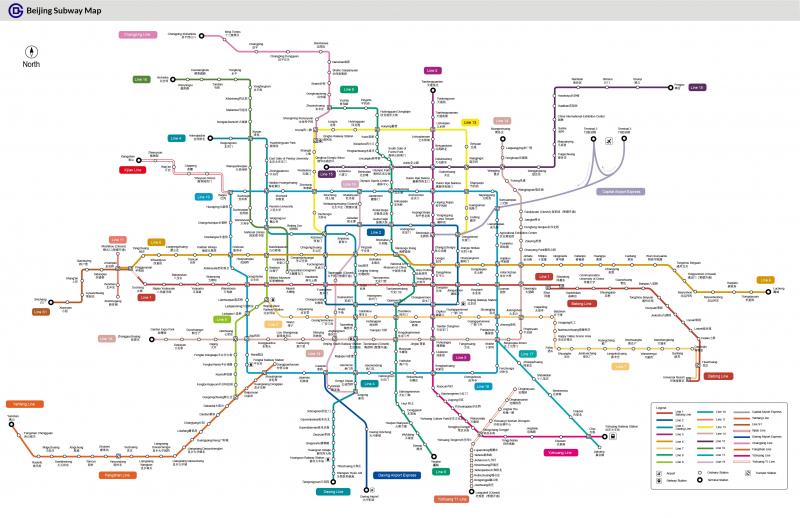 Hệ thống tàu điện ngầm Bắc Kinh, Trung Quốc