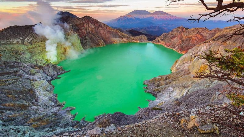 Hồ nham thạch Kawah Ijen Crater, Indonesia