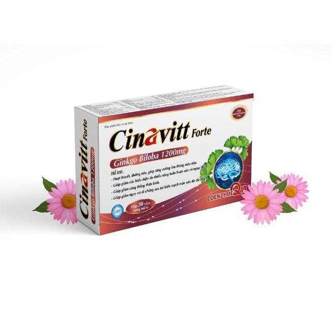 Hoạt huyết dưỡng não Cinavitt Foter Ginkgo Biloba Extract