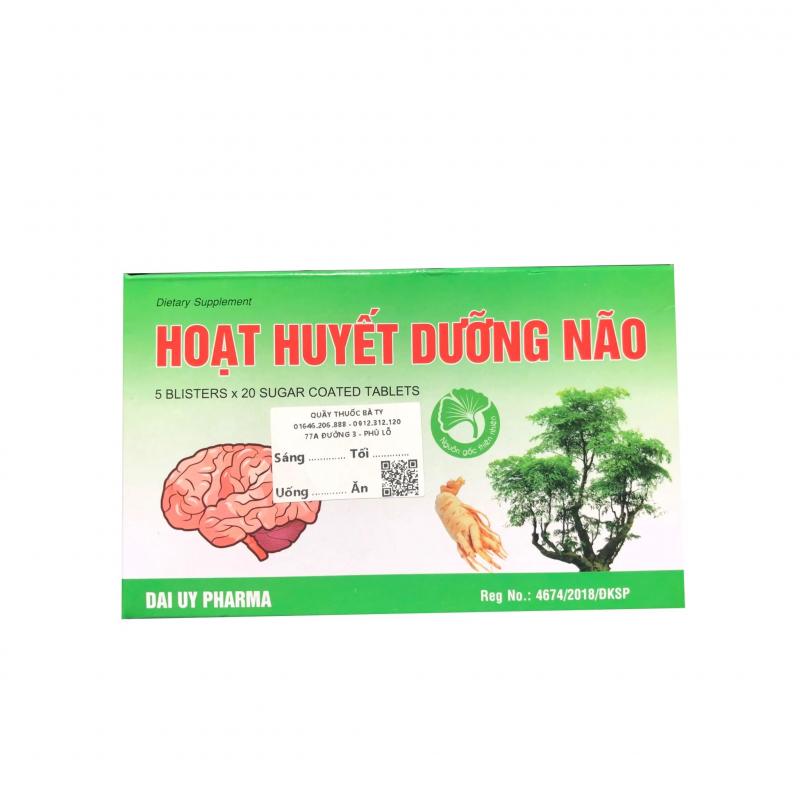 Hoạt huyết dưỡng não Đại Uy