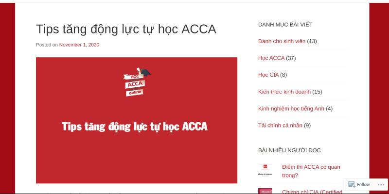 Chia sẻ về tips tăng động lực tự học ACCA của thầy Trương Đức Thắng