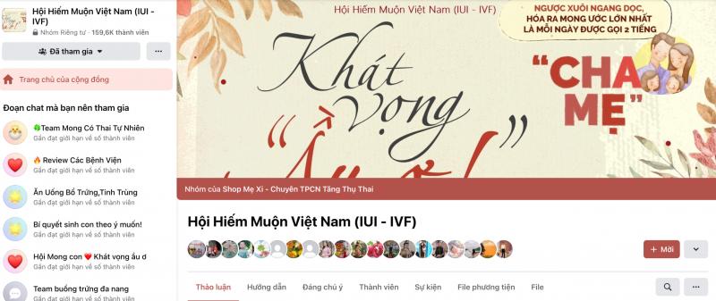 Hội Hiếm Muộn Việt Nam (IUI - IVF)