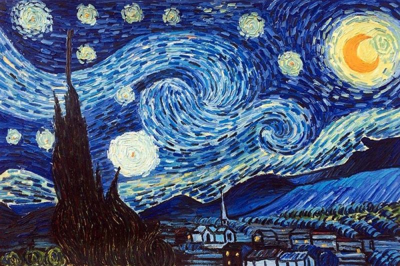 Bức tranh Starry Night của danh họa Vincent Van Gogh