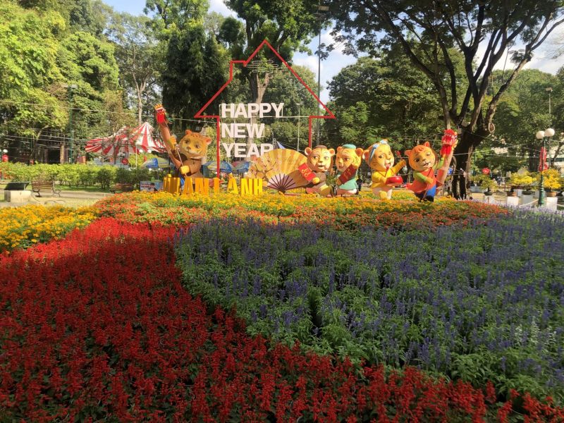 Hội hoa Xuân Công viên Tao Đàn